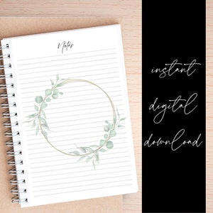 Printable Stationary, Printable Notes, Printable Lined Paper, Digital ...