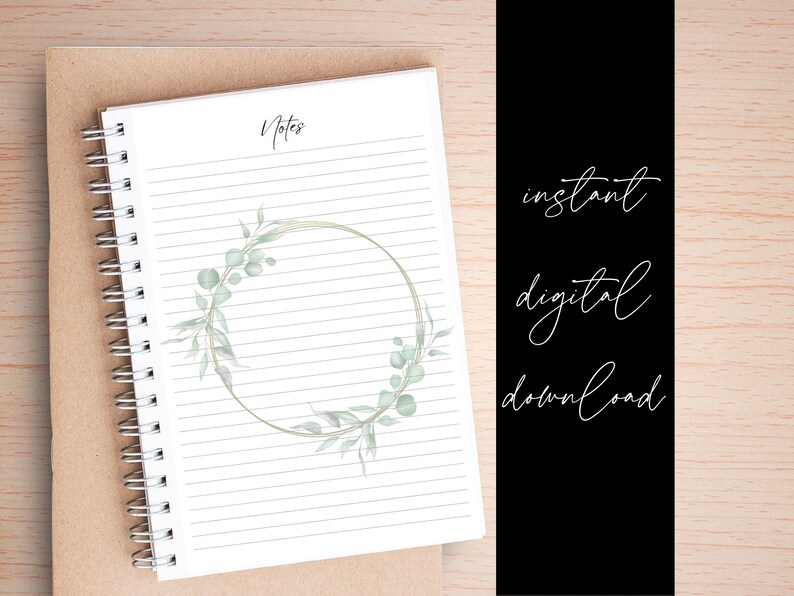 Printable Stationary, Printable Notes, Printable Lined Paper, Digital ...