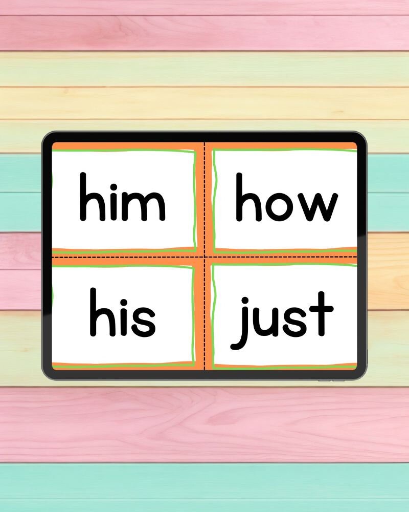 Sight Words Flashcards 1st Grade Digital Download &amp; PDF Educational ...