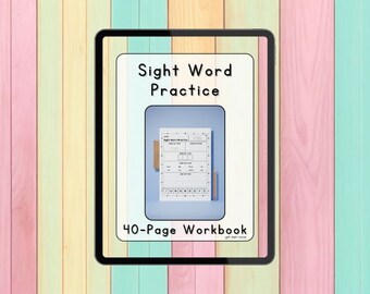 Sight Word Activity Pack, 42 Pages for Reading Skills Practice