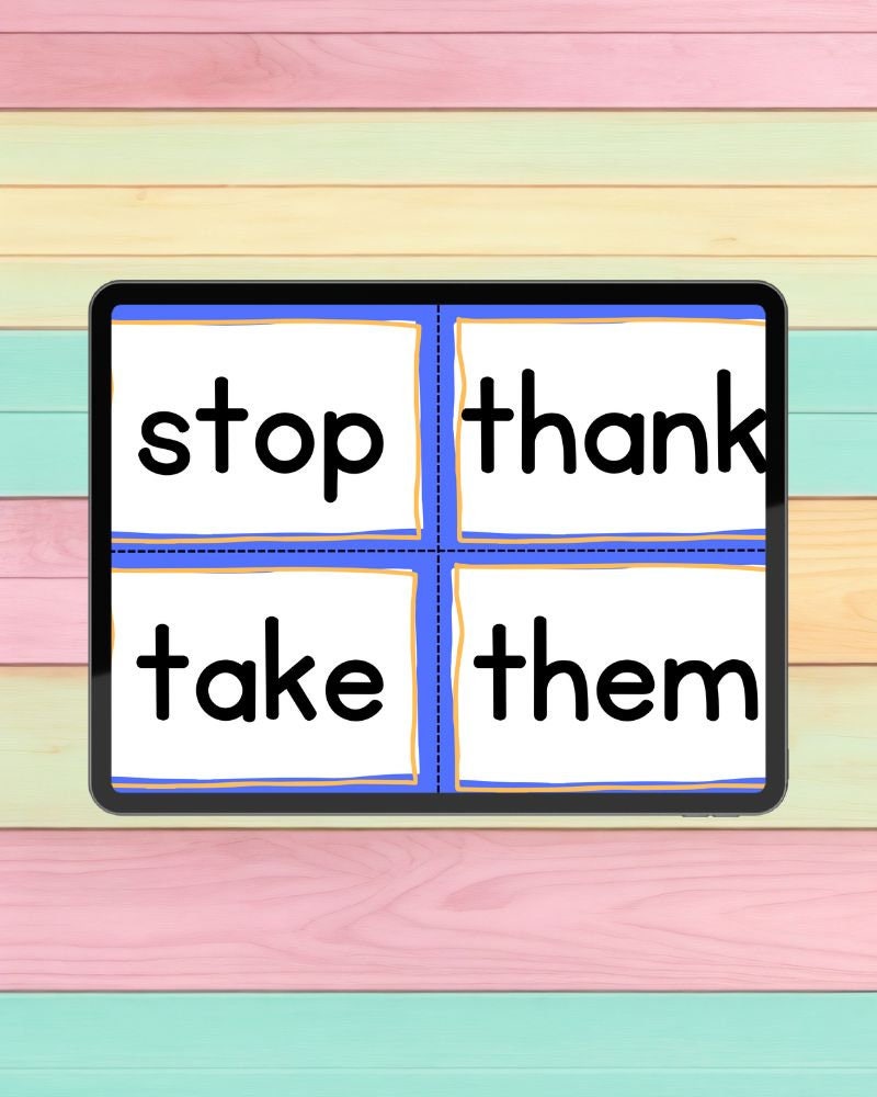 Sight Words Flashcards 1st Grade Digital Download &amp; PDF Educational ...