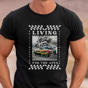 Maglietta Drift, maglietta JDM, maglietta unica per il drift, regalo per l&#39;uomo del drift, regalo per l&#39;uomo JDM, la ragazza JDM, amante della Nissan Silvia, design frontale, unisex
