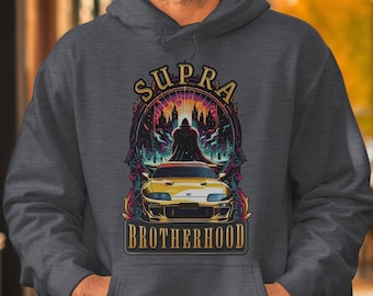 Sudadera con capucha MK4 Supra, cultura automovilística JDM, unisex