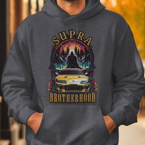 Toyota Supra Hoodie, Supra hoodie, MK4 Supra, Unique design, Good Gift for supra guy, mk4 Supra lover, JDM hoodie, Front design, Unisex