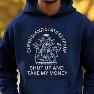 Funny car hoodie, Drift hoodie, Queensland State Revenue, good hoodie for car lover, muscle car hoodie, car culture, drift guy, front design