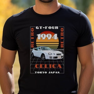 Celica gt4 T-Shirt, 1994, Toyota jdm t shirt, good gift for Celica guy, retro Celica Shirt, GT Four, design on front, Unisex t-shirt