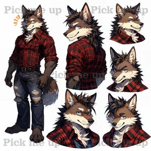 Furry Adoptable 036 Fox Edition - Fursona, Furry Adopt Reference Sheet