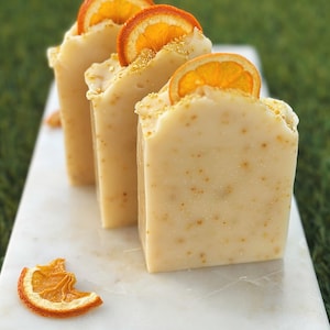 Orange Essential Oil Handmade Soap Bar / All Natural / Self-Care Gift / Hand Crafted / Cold Process / Vegan Soap