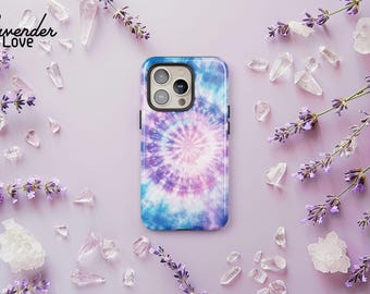 Pastel Tie Dye Phone Case: Rainbow Swirl, Psychedelic Hippie Cover iPhone 17 16 15 14 13 Pro Max, Samsung S25 S24 S23 S22 Ultra, Pixel 9 8 7