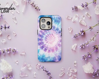 Pastel Tie Dye Phone Case: Rainbow Swirl, Psychedelic Hippie Cover iPhone 17 16 15 14 13 Pro Max, Samsung S25 S24 S23 S22 Ultra, Pixel 9 8 7