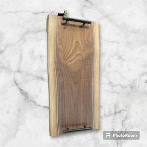 English walnut serving tray