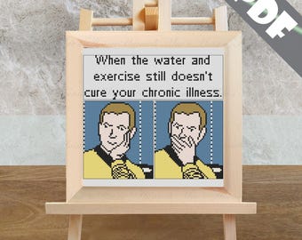 Solution Check List Failure - A Chronic Illness Digital Cross-Stitch Pattern