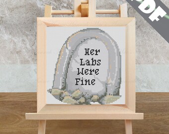 Her Labs Were Fine - A Chronic Illness Digital Cross-Stitch Pattern