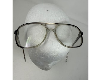 Okulary przeciwsłoneczne Vintage Grey Aviator, duże oprawki z podwójnym mostkiem, 55-18-140, retro