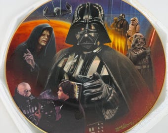 Colección Hamilton Star Wars Darth Vader Héroes Villanos Placa LE 1480A 1997