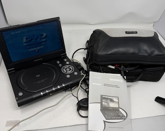 Magnavox MPD845 Portable DVD Player 8.5 Inch Screen with Targus Case and Cables
