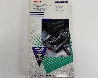 RCA Universal VHS-C Kassetten Adapter VCA115 Motorisierte S-VHS Kompatibel Schwarz