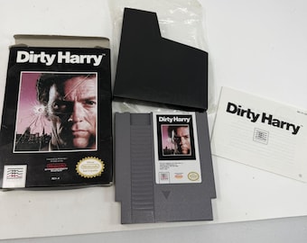 Dirty Harry Nintendo NES Juego CIB Completo con Caja Manual Cartucho Mindscape
