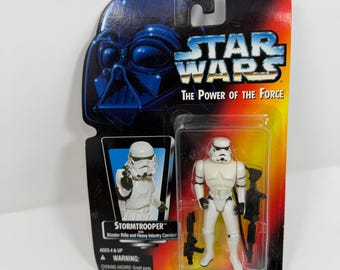 Figura de acción de Stormtrooper de Star Wars El poder de la fuerza 1995 Kenner