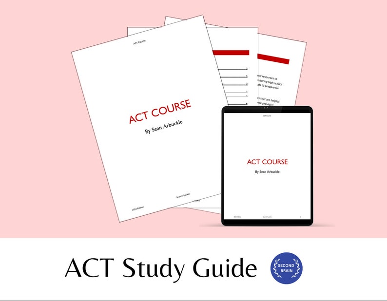 2024 ACT PREP Example Schedules Study Additional