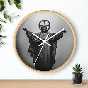 Bible Verse Wall Clock – Christian Home Decor, Religious Gift, Inspirational Scripture Clock, Faith-Based Wall Art