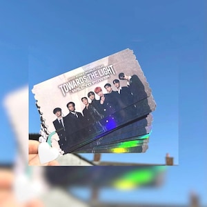 Ateez 2025 Europe World Tour “Auf dem Weg zum Licht: Wille zur Macht” Holographische Konzertkarte | Andenken | Andenken | Andenken | kpop