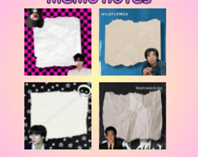 BTS solo inspired loose leaf memo notes | kpop stationary