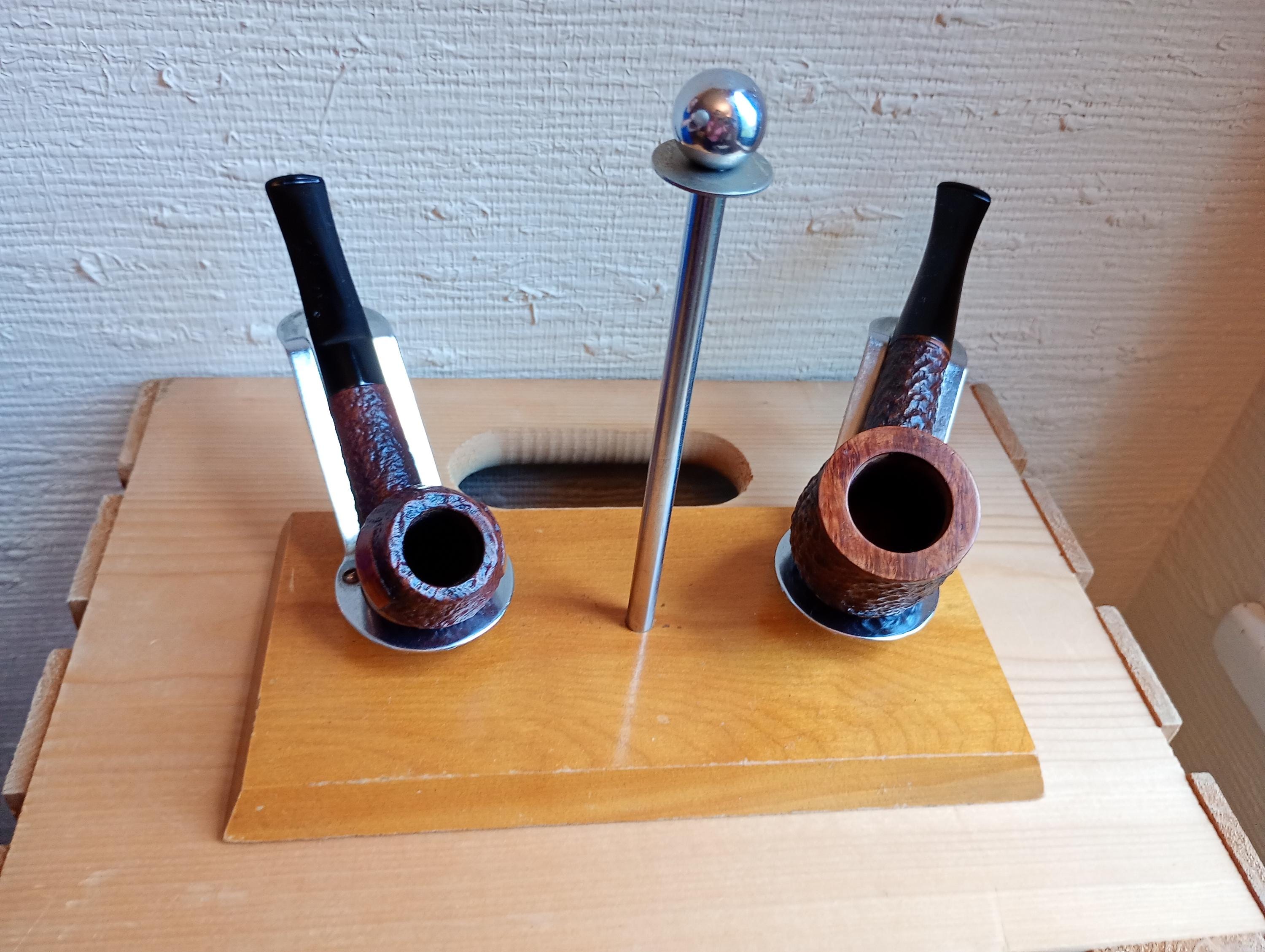 Dunhill パイプ置き台 木製年代物 雑貨 ダンヒル Dunhill パイプ