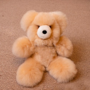 White Alpaca Teddy Bear: Soft Plush Stuffed Animal