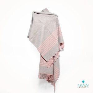 Alpaka Schal, Luxus Reversible Alpaka Faser Schal | Damen Schal Mode | Niedliche Alpaka-Mode | Eleganter Herbst Winter Schal wickeln