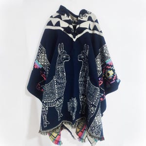 Unisex Alpaca Poncho.  EXCLUSIVELY HANDCRAFTED by Indigenous Hands!