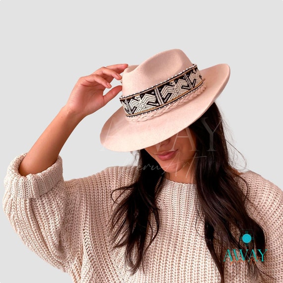 Camel Fedora Hat: Peruvian Artisan-made Felted Wool With  display picture 3