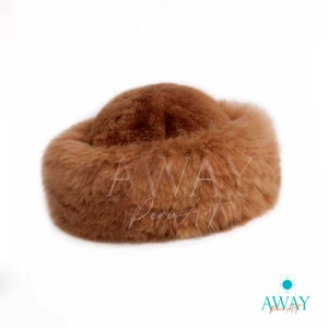 Gorro de piel de alpaca bebé hecho a mano: prenda invernal extrafina y de lujo