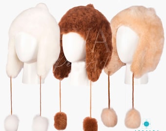 Luxury Baby Alpaca Fur Hat: Unisex Winter Trapper Hat