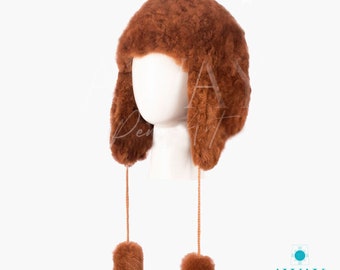 Luxury Alpaca Fur Cossack Hat, Winter Fluff Hat - Etsy display picture 3