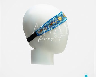 Color headband, embroidered headband, handmade, Peruvian headband
