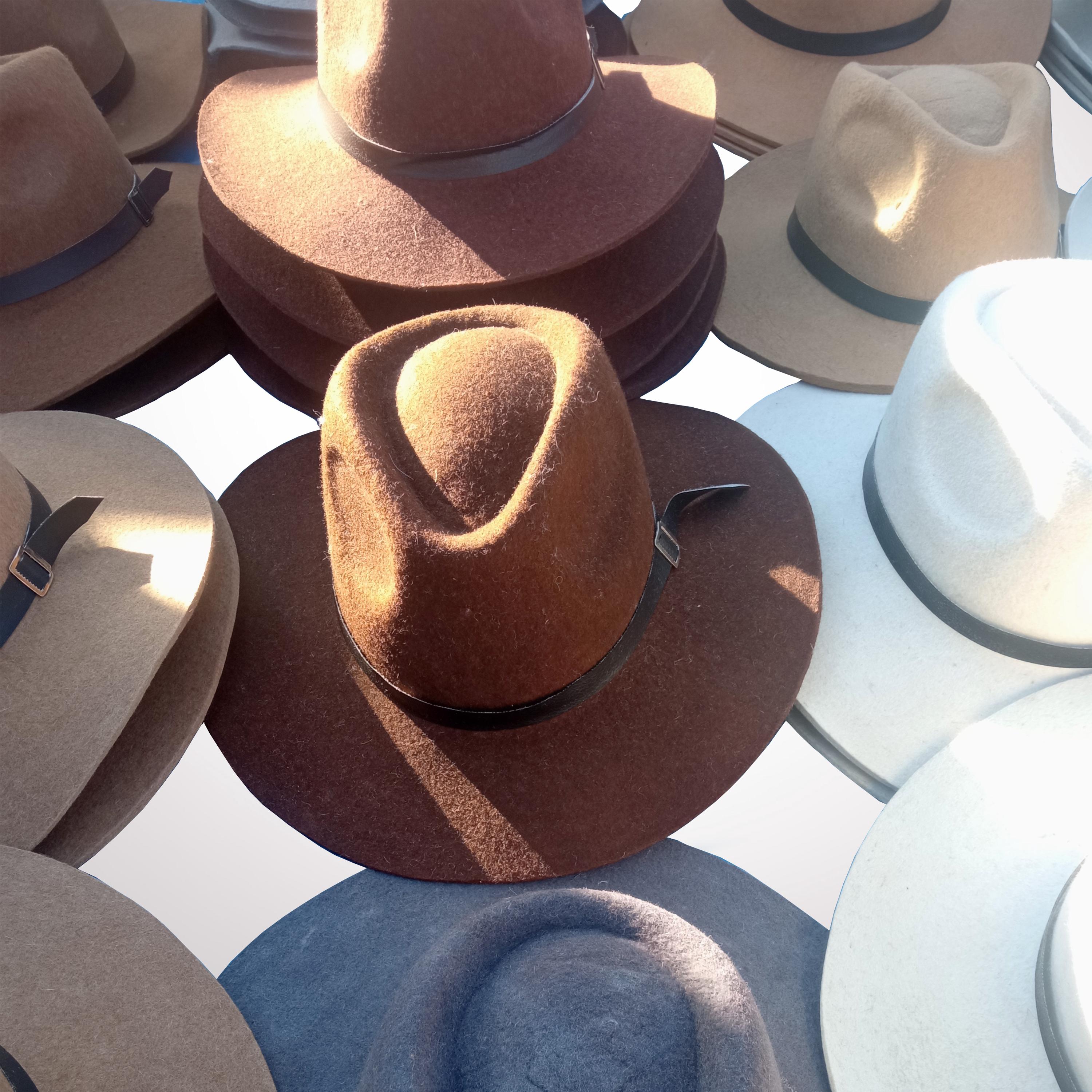 Brown Alpaca Felt Fedora Hat: Peruvian Artisan Inka Band - Etsy display picture 3