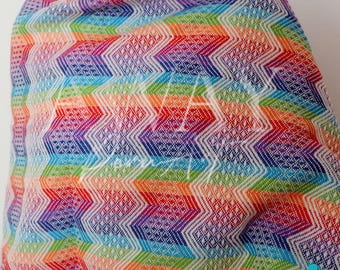Reversible Alpaca Shawl: Luxury Fiber Scarf, Vibrant Colors