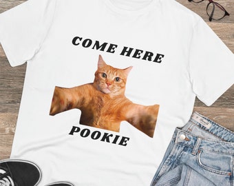 Kom hier pookie t-shirt voor kattenliefhebbers, in een relatie, tiktok, singles, grappig shirt