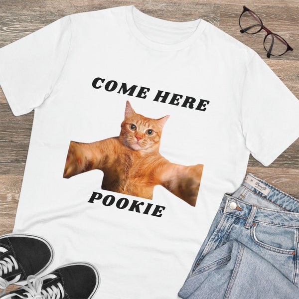 Come here pookie t-shirt for cat lovers, in a relationship, tiktok, singles, funny shirt