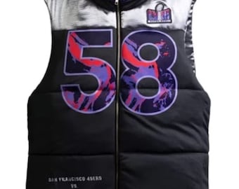 Handmade Kristin Juszczyk Super Bowl LVIII Puffer Vest