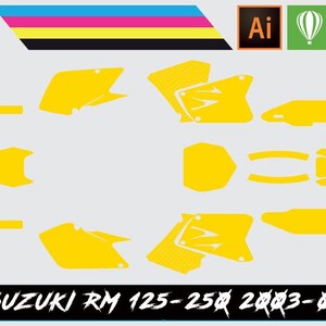 Suzuki RM125-250 2003-08 Vector Template