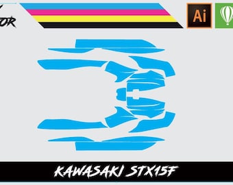 Kawasaki STX-15F Vector Template