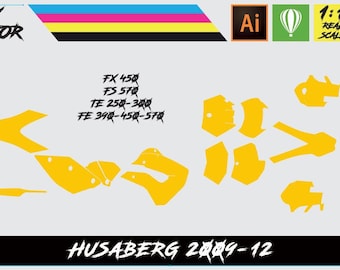 Husaberg 2009-12 Vector Template