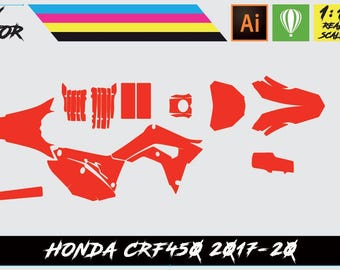 Honda CRF450 2017-20 Vector Template