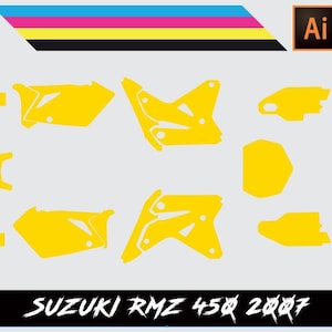 Suzuki RMZ450 2007 Vector Template
