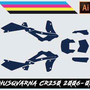 Husqvarna CR250 2006-08 Vector Template