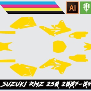 Suzuki RMZ250 2007-09 Vector Template