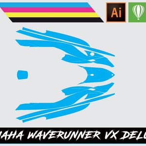Yamaha Waverunner VX Deluxe Vector-sjabloon