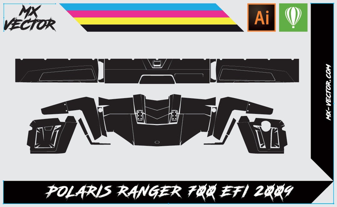 Polaris Ranger 700 EFI 2009 Vector Template - Etsy